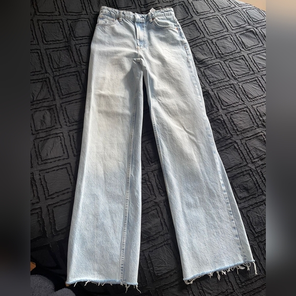 Zara wide leg jean pants - Picture 3 of 12